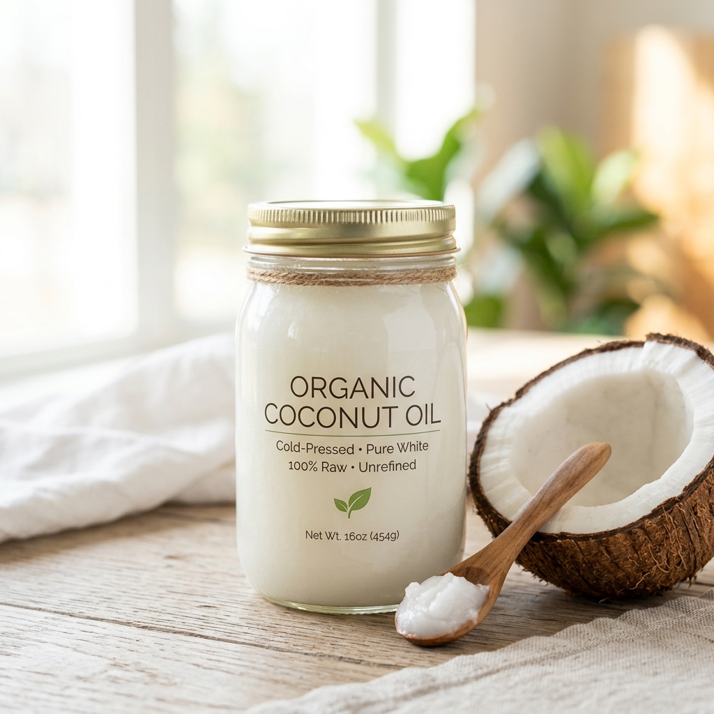 Organic Cold-Pressed Coconut Oil